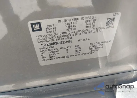 2017 Cadillac Xt5 Luxury from USA, damaged, VIN 1GYKNBRS4HZ251986